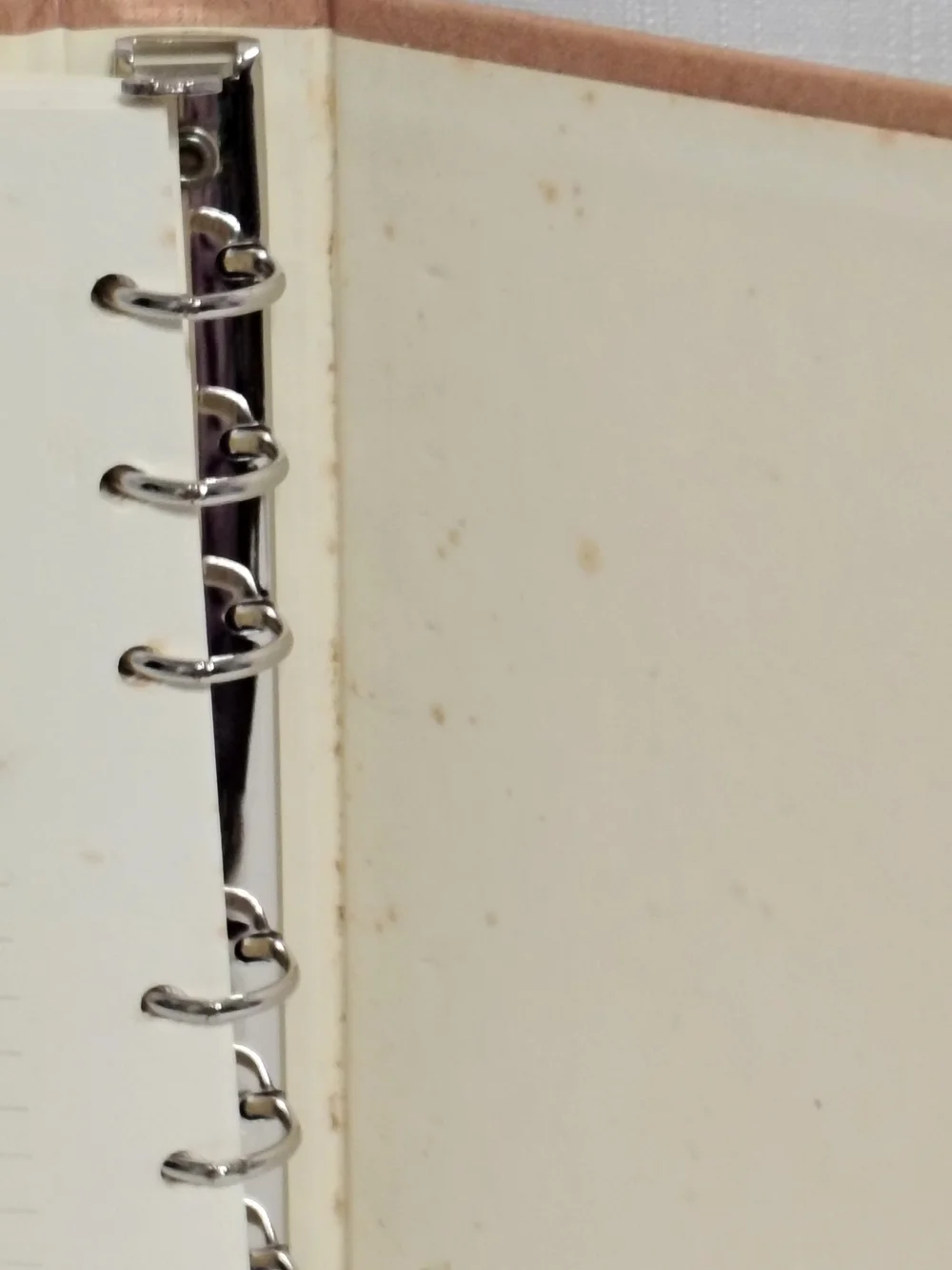 1982 Hallmark Recipe Book Blank Pages On A 6 Mini Ring Binder Unused 6